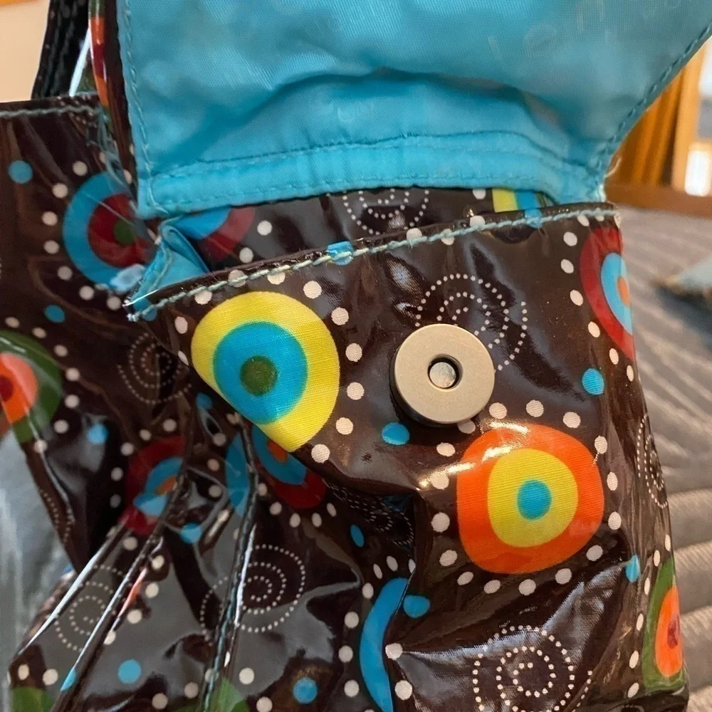 Kalencom multi colored many pocket Diaper Bag